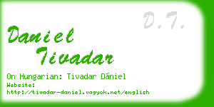 daniel tivadar business card