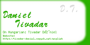 daniel tivadar business card